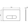 Ideal Standard Oleas R0115A6 przycisk spłukujący do wc czarny zdj.2