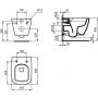 Ideal Standard I.Life S T459201 miska wc wisząca biały połysk zdj.2