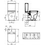 Ideal Standard I.Life S T459601 miska wc stojąca bez kołnierza biały połysk zdj.2