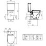 Ideal Standard i.Life O T569101 miska kompakt wc biały zdj.2