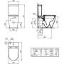 Ideal Standard i.Life O T571101 miska kompakt wc biały zdj.2