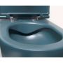 Isvea Infinity 10NF020012P miska wc wisząca bez kołnierza niebieski mat zdj.5