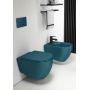 Isvea Infinity 10NF020042P miska wc wisząca bez kołnierza zielony mat zdj.5