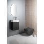 Isvea Infinity 10NF020042C miska wc wisząca bez kołnierza antracyt mat zdj.6