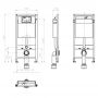Kronenbach Plantec 2.0 KB1120001904 stelaż podtynkowy do miski wc wiszącej zdj.2