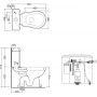 Kerasan Retro 101201 miska kompakt wc zdj.2