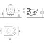 GSI Kube X 941611 miska wc wisząca bez kołnierza biała zdj.2