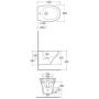 Rak Ceramics Morning MORBD2100AWHA bidet wiszący zdj.2