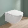 Villeroy & Boch Subway 4670T901 zestaw miska + deska wolnoopadająca wisząca bez kołnierza biały zdj.6