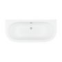 Besco Volya #WKV170WS wanna przyścienna 170x75 cm owalna biała zdj.3