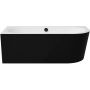 Besco Avita A-Line B&W #WAA17ABLCN wanna narożna 170x75 cm lewa czarna zdj.1