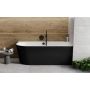 Besco Avita A-Line B&W #WAA17ABPCN wanna narożna 170x75 cm prawa czarna zdj.4