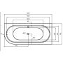 Besco Avita A-Line B&W #WAA17ABPCN wanna narożna 170x75 cm prawa czarna zdj.2