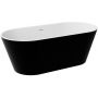 Besco Deeva #WWA170DMBB wanna wolnostojąca 170x80 cm owalna biała-czarna zdj.1