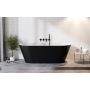 Besco Deeva #WWA170DMBB wanna wolnostojąca 170x80 cm owalna biała-czarna zdj.3