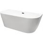 Balneo Viva J01010301022 wanna przyścienna 160x75 cm owalna biała zdj.1