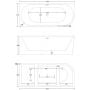 Corsan Intero E230XLLEWAOEM wanna wolnostojąca 170x73 cm owalna biały zdj.2