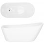 Corsan Estella V038XLGM wanna wolnostojąca 170x74 cm owalna biała zdj.4