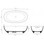 Catalano Vasca 7239020021 wanna wolnostojąca 176x91 cm owalna zdj.2