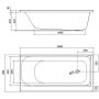 Cersanit Smart S301119 wanna prostokątna 160x80 cm biały zdj.2