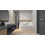 Corsan Intero 649322 wanna narożna 170x80 cm prawa biała zdj.4