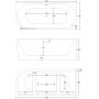 Corsan Intero E230LPBL wanna narożna 160x75 cm prostokątna biała zdj.2