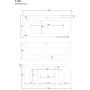Corsan Intero E240LLRG wanna narożna 160x74 cm prostokątna biała zdj.2