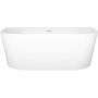 Corsan Mono E029XLSWH wanna przyścienna 170x80 cm owalna biała zdj.1