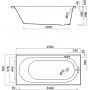 Cersanit Octavia S301251 wanna prostokątna 150x70 cm zdj.2