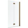 Radaway Nes Brushed Copper PND I 100101409301R parawan nawannowy 140 cm 2-częściowy miedź szczotkowany/szkło przezroczyste zdj.1