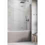Radaway Nes 6 Brushed Nickel PND I 100101409101R   parawan nawannowy 140 cm 2-częściowy szczotkowany/szkło przezroczyste zdj.1