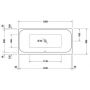 Duravit Happy D.2 760315000AS0000 wanna z hydromasażem 190x90 cm prostokątna biała zdj.2