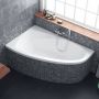 Excellent Aquaria Comfort WAEXAQP15WH wanna narożna 150x95.5 cm prawa biała zdj.4
