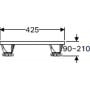 Geberit 554911001 nogi do wanny zdj.2