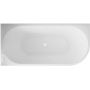 Invena Astri AN0316L wanna przyścienna 160x80 cm owalna biała zdj.1