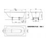 Kaldewei Saniform Plus 111534010001 wanna prostokątna 140x70 cm biała zdj.2