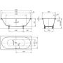 Kaldewei Classic Duo 291500013001 wanna prostokątna 190x90 cm biała zdj.2