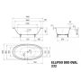 Kaldewei Ellipso Duo Oval 286200010001 wanna wolnostojąca 190x100 cm zdj.2