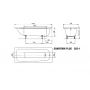 Kaldewei Saniform Plus 111800013001 wanna prostokątna 170x70 cm zdj.2