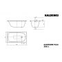 Kaldewei Saniform Plus 113700010001 wanna prostokątna 140x75 cm zdj.2