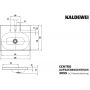 Kaldewei Centro 902806033001 umywalka 60x50 cm prostokątna wpuszczana biała zdj.2