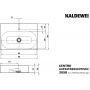 Kaldewei Centro 903106013001 umywalka 90x50 cm prostokątna nablatowa biała zdj.2