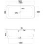 Kludi Elin S 52BF0343 wanna wolnostojąca 180x80 cm prostokątna biała zdj.2