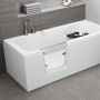 Polimat Vovo 00016 wanna prostokątna z drzwiami 180x80 cm biały zdj.5