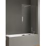 New Trendy Smart EXK4098 parawan nawannowy 120 cm 2-częściowy chrom połysk/szkło przezroczyste zdj.1