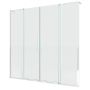 New Trendy Smart EXK4105WL parawan nawannowy 150 cm 4-częściowy chrom połysk/szkło przezroczyste zdj.1