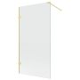 New Trendy Eventa Gold Brushed EXK8449WP parawan nawannowy 100 cm 1-częściowy złoty szczotkowany/szkło przezroczyste zdj.1