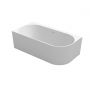 Oltens Hamnes 11010000 wanna narożna 160x75 cm owalna biała zdj.5