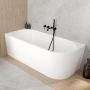 Oltens Delva 11000000 wanna narożna 170x80 cm prostokątna biała zdj.7
