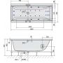 Polysan Cleo 13111HA wanna z hydromasażem 180x90 cm prostokątna zdj.2